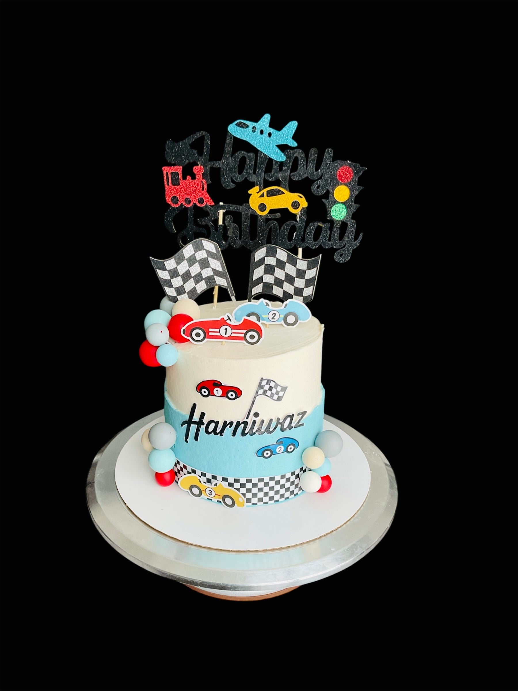 Race Car theme cake