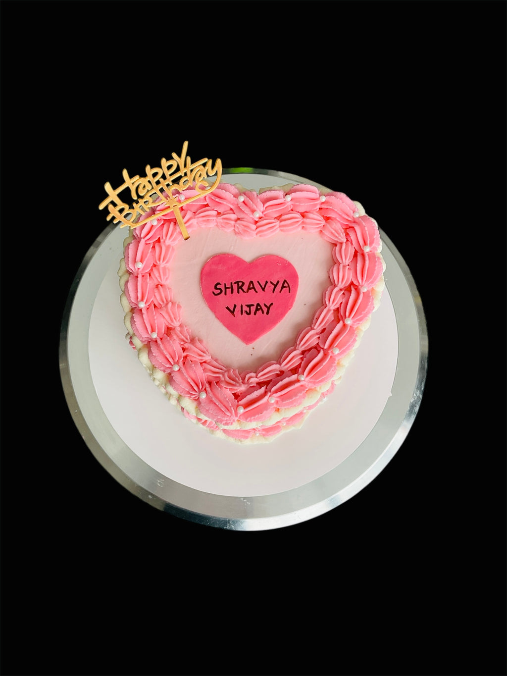 Vanilla Heart Shape cake