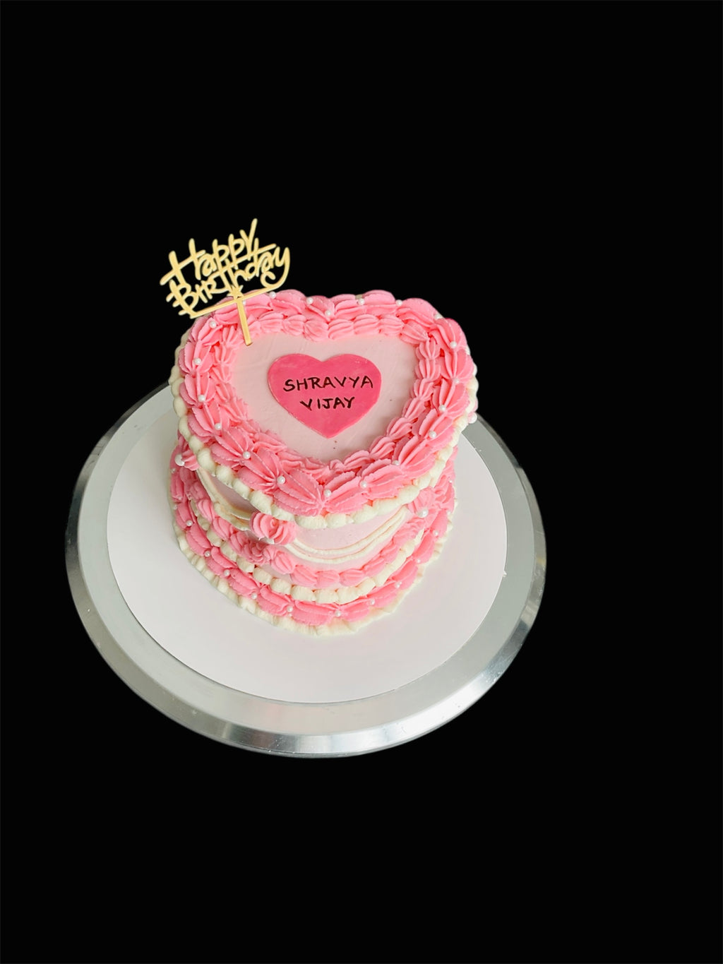 Vanilla Heart Shape cake
