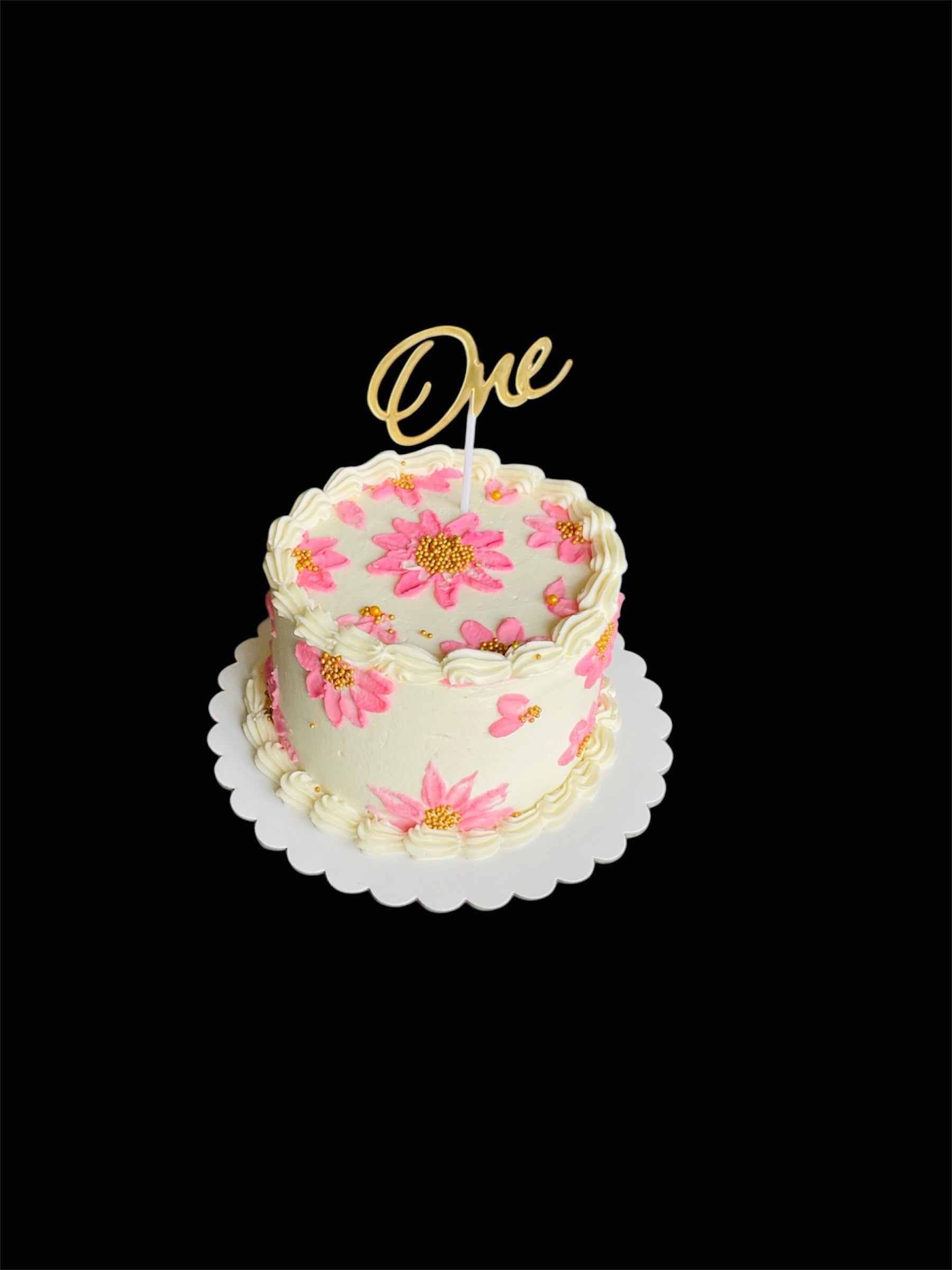 Vanilla smash cake