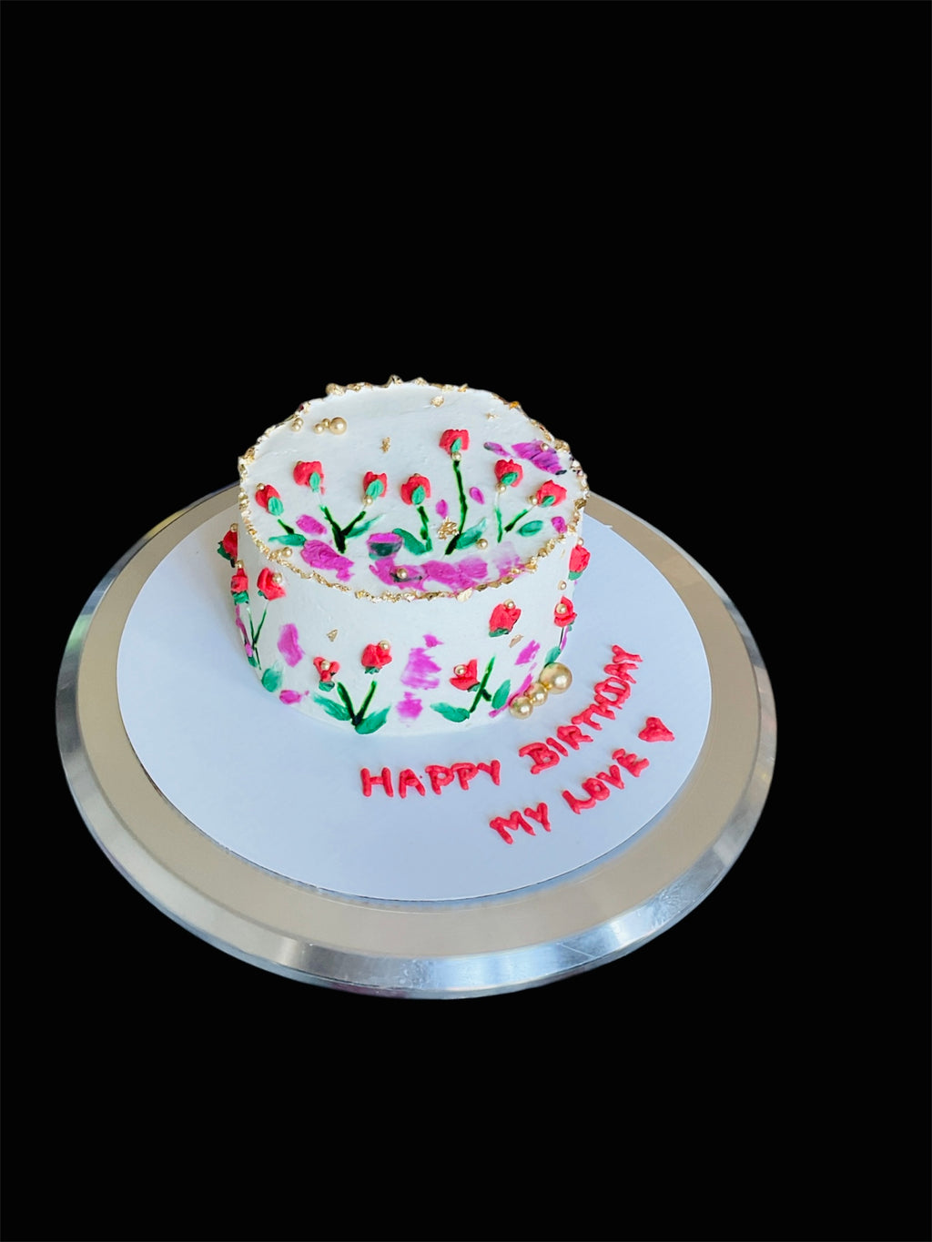 Floral Chocolate Cake