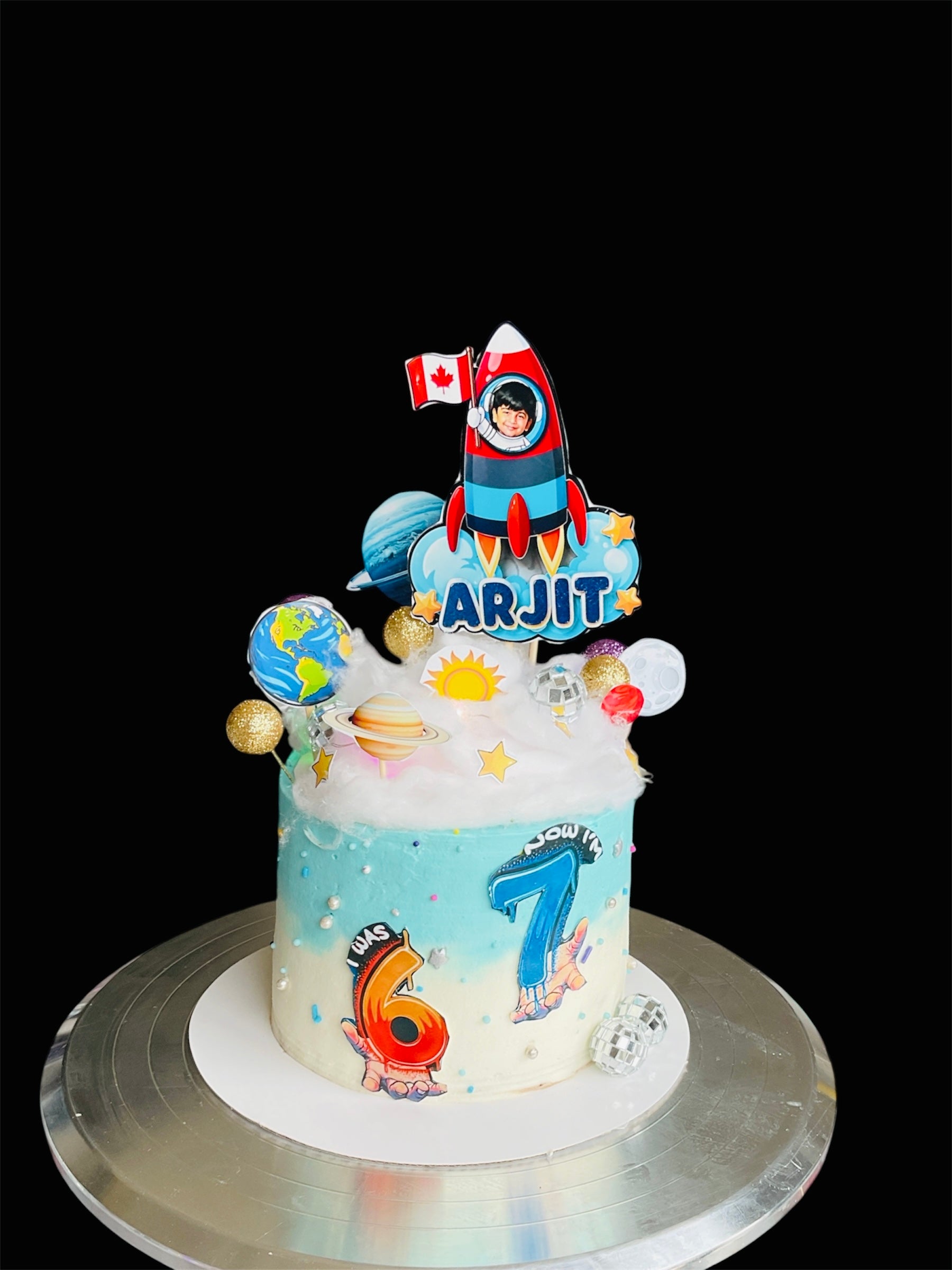 Space Theme - Chocolate Millet Cake