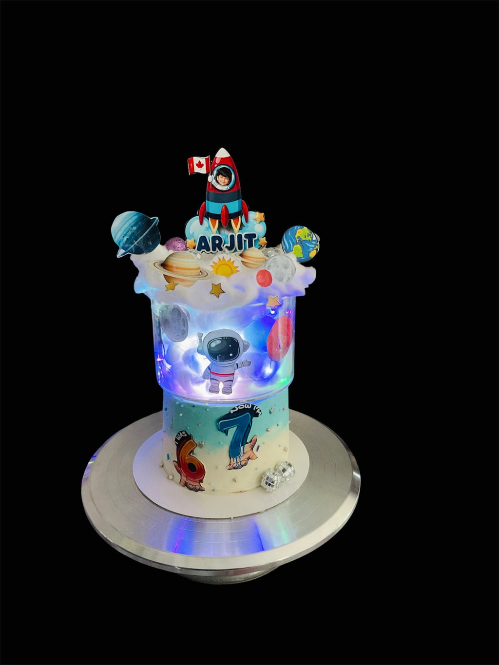Space Theme - Chocolate Millet Cake