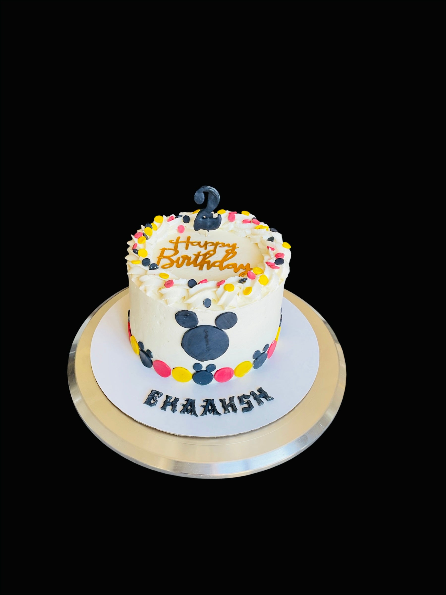 Mickey Mouse theme chocolate cake