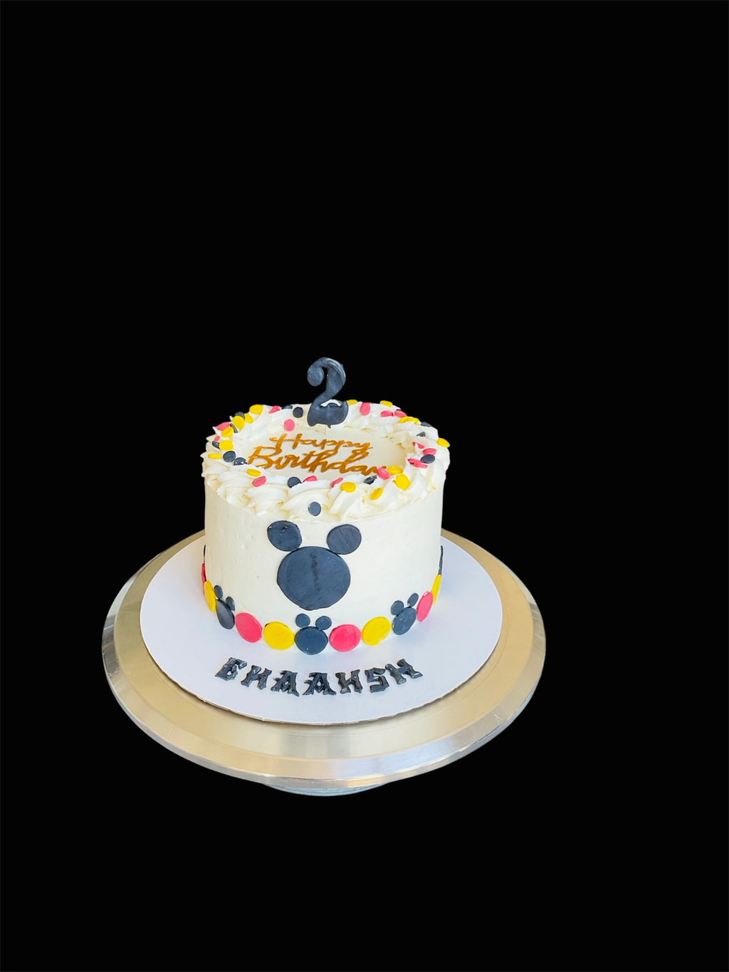 Mickey Mouse theme chocolate cake