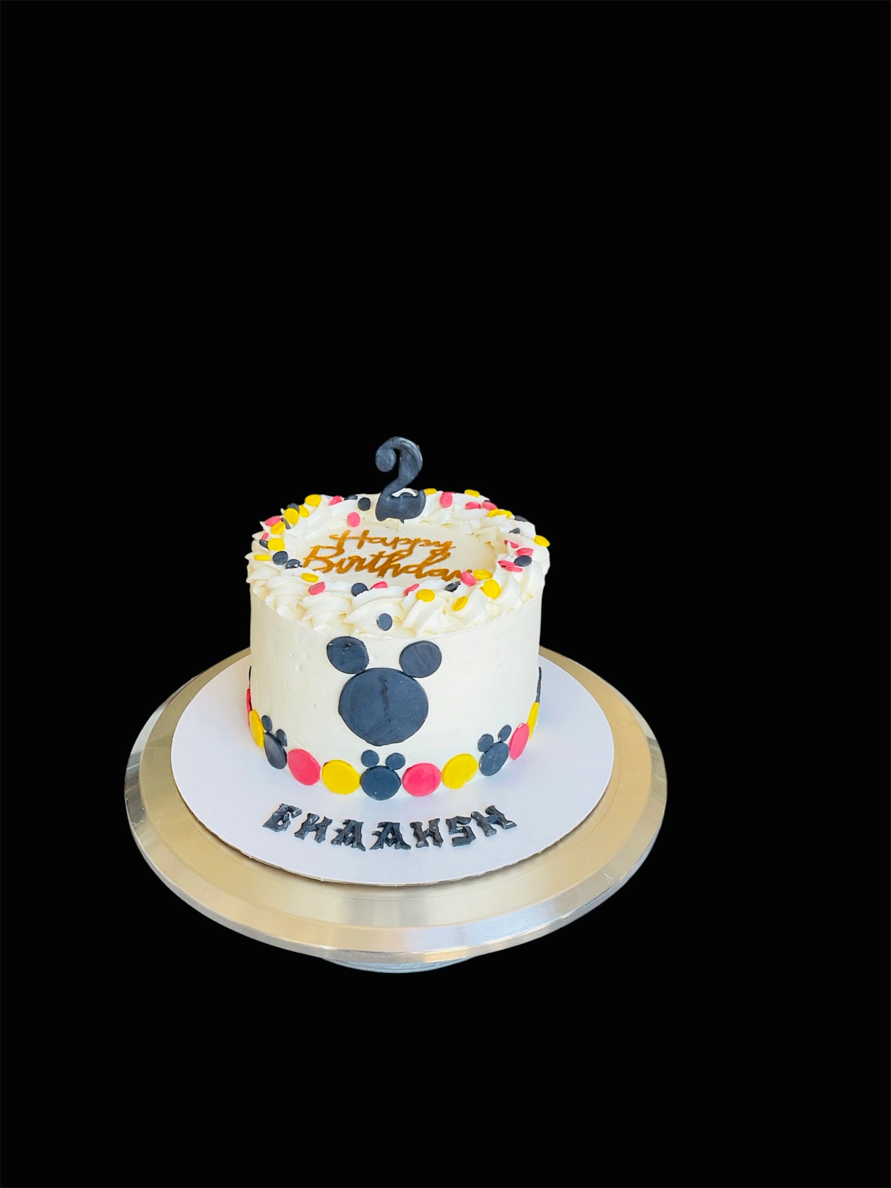 Mickey Mouse theme chocolate cake